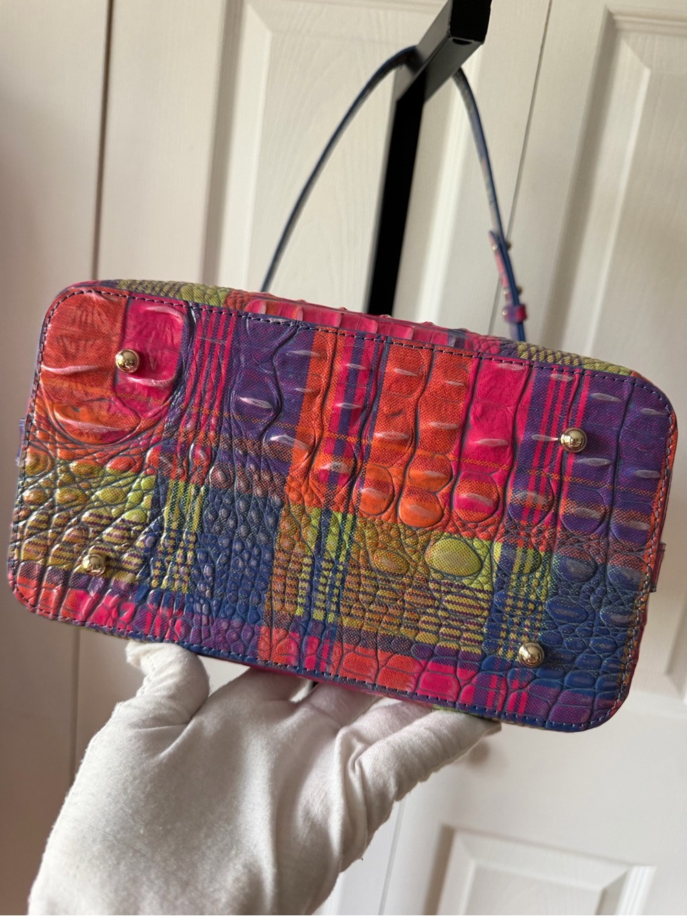 NEW
Brahmin Colorful Croc-Embossed Shoulder Bag - Multicolor - Picture 11 of 16